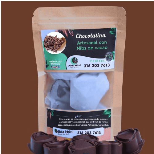 Chocolatina Artesanal Nibs de Cacao